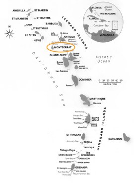 Caribbean Map Monsterrat